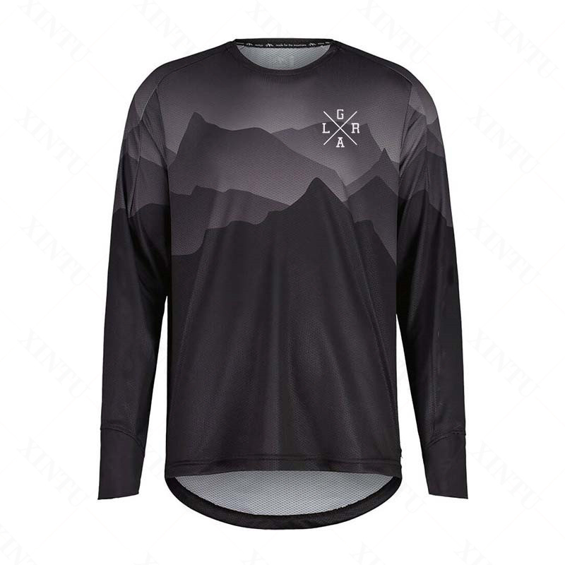 Mountain Biking Shirts - قميص رجالي للدراجات النارية بأكمام طويلة،