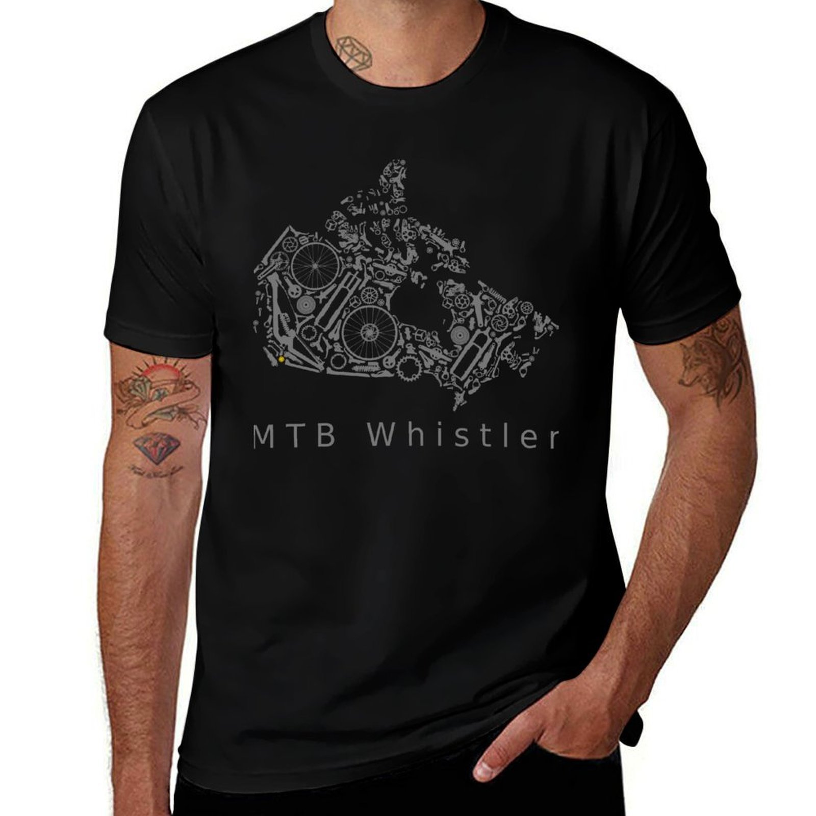 Mountain Biking Whistler - كندا - تي شيرت MTB Whistler،