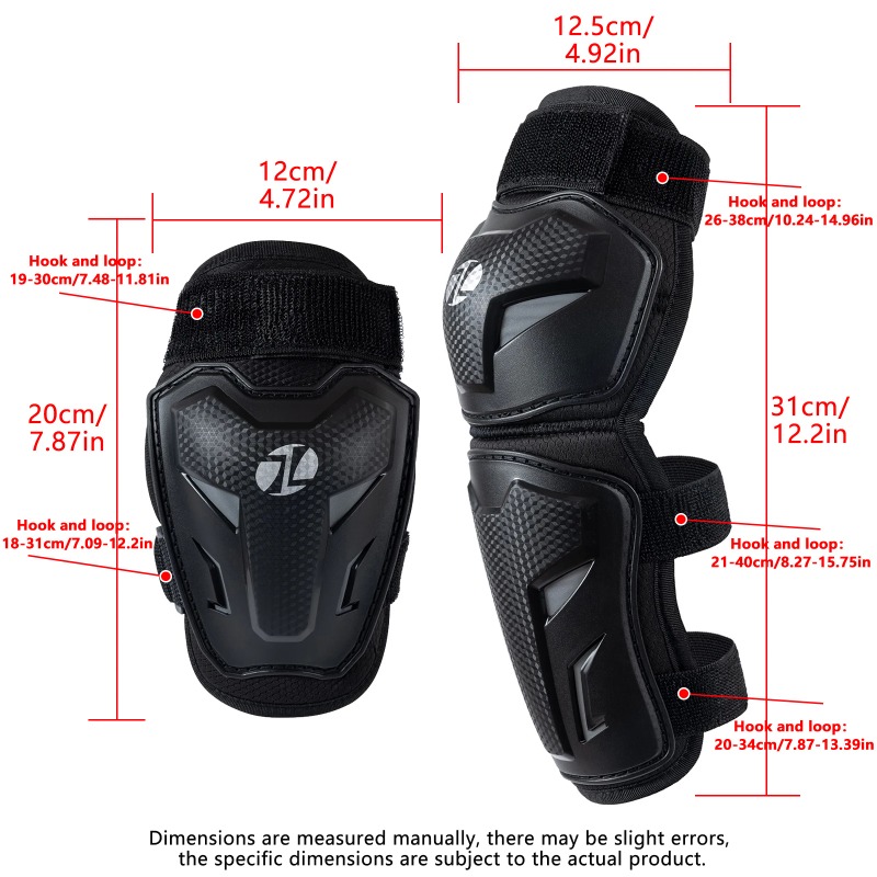 مجموعة واقيات الركبة والكوع لل - مراجعة Mountain Biking Elbow Pads وسعره
