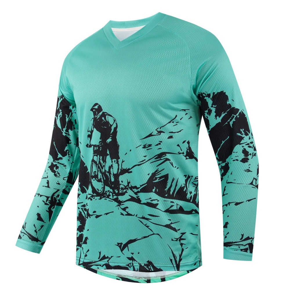 قميص رياضي طويل الأكمام للرجال - مراجعة Mountain Biking Shirts وسعره