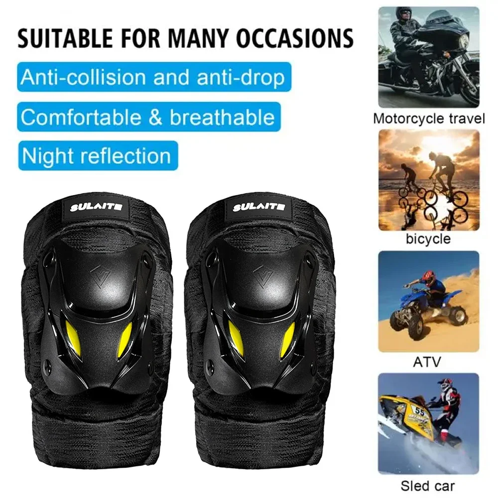 1 زوج دراجة كهربائية دراجة نار - مراجعة Mountain Biking Elbow Pads وسعره