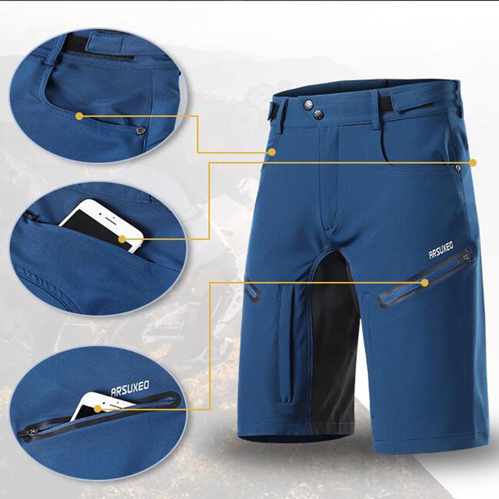 شورت ARSUXEO للرجال لركوب الدر - مراجعة Mountain Biking Shorts وسعره